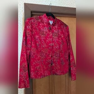 Vintage Dressbarn Red Floral Women's Blazer